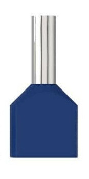 Aderendhülsen zweiadrig 2x2,5mm² - 10mm - blau