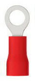 Ringkabelschuh isoliert - M4 - 0,5-1,5mm² - rot