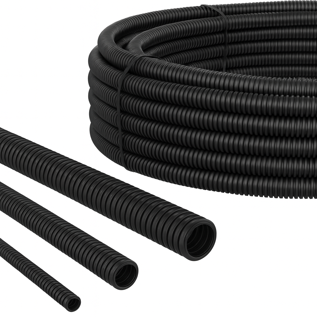 PP Wellrohr Kabelschutzrohr UV & hitzebeständig - ungeschlitzt