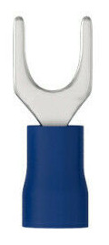 Gabelkabelschuh isoliert - M5 - 1,5-2,5mm² - blau