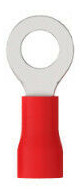 Ringkabelschuh isoliert - M5 - 0,5-1,5mm² - rot
