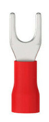 Gabelkabelschuh isoliert - M5 - 0,5-1,5mm² - rot