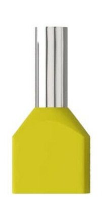 Aderendhülsen zweiadrig 2x6mm² - 14mm - gelb