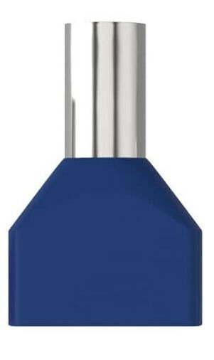 Aderendhülsen zweiadrig 2x16mm² - 14mm - blau