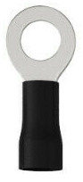 Ringkabelschuh isoliert - M6 - 2,5-4mm² - schwarz