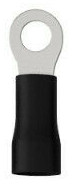 Ringkabelschuh isoliert - M5 - 2,5-4mm² - schwarz