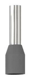Aderendhülsen einadrig 4mm² - 10mm - grau