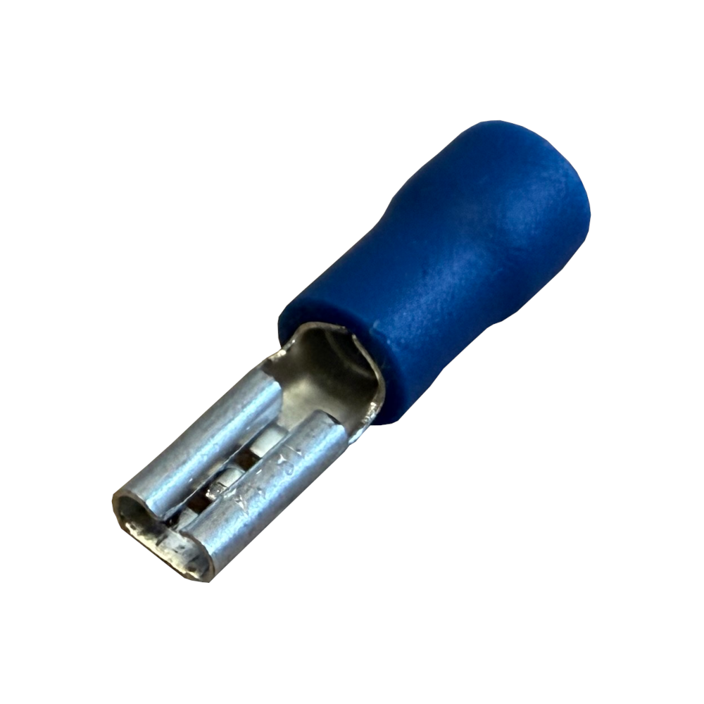 Flachstecker Hülse weiblich teilisoliert - 2,8mm - blau